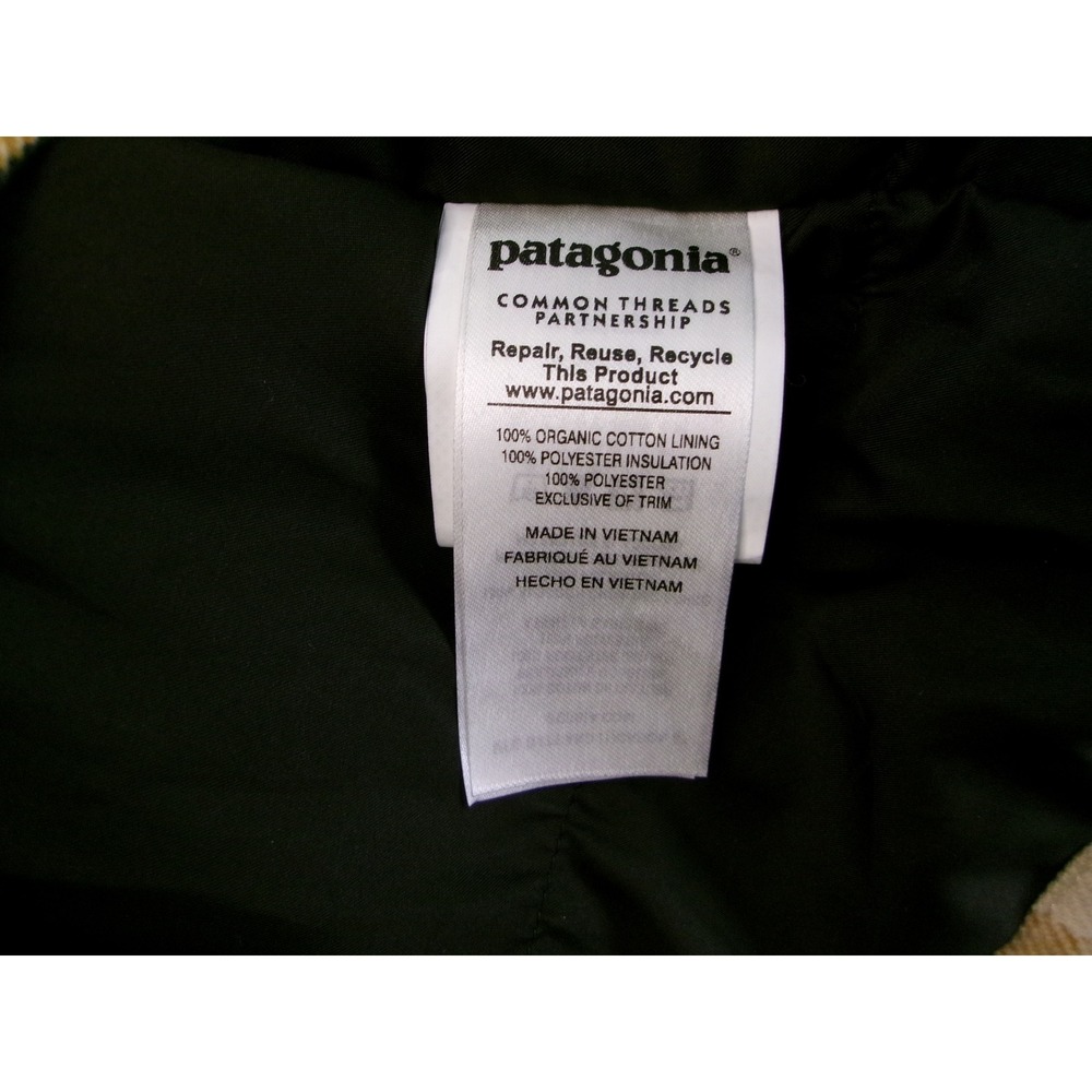 Patagonia Insulated Fjord Flannel Jacket Mens L El Cap Khaki NEW 27640 FA16 - Picture 5 of 9
